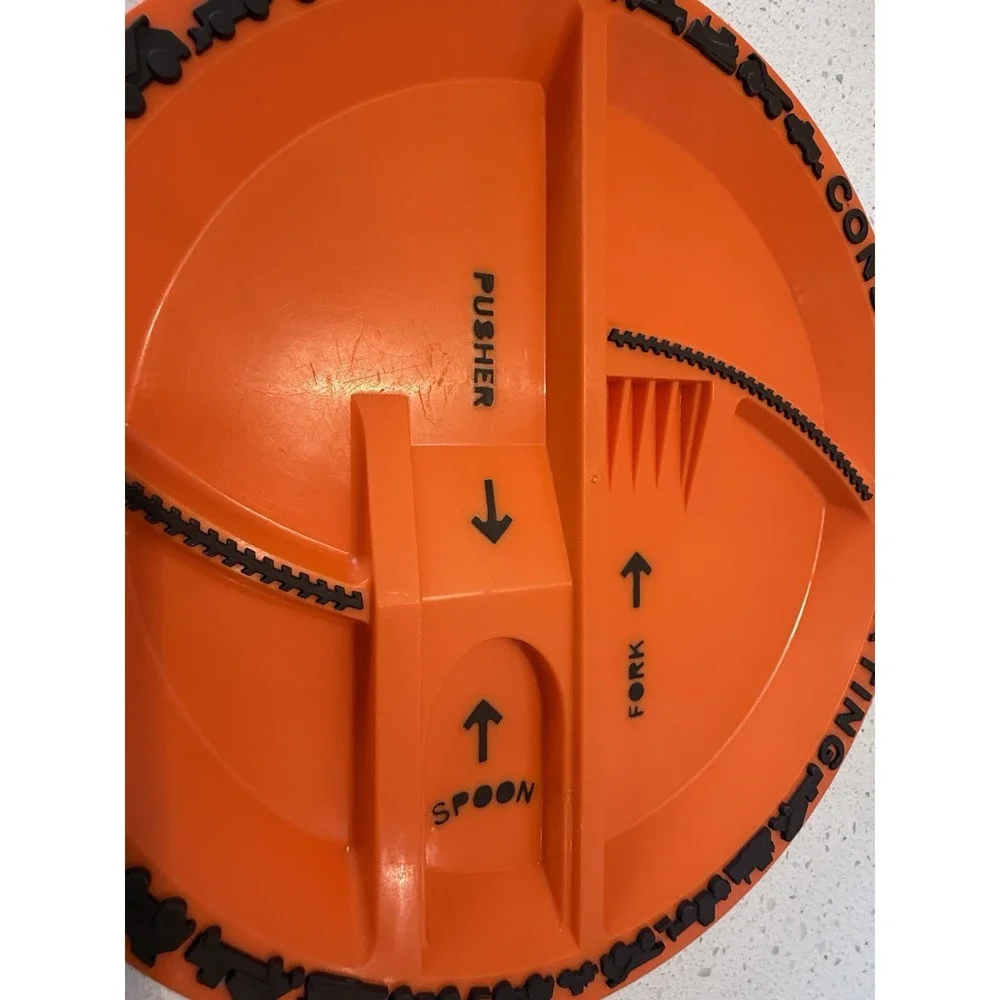 Constructive Eating Construction‎ Zone Plate Only Orange
